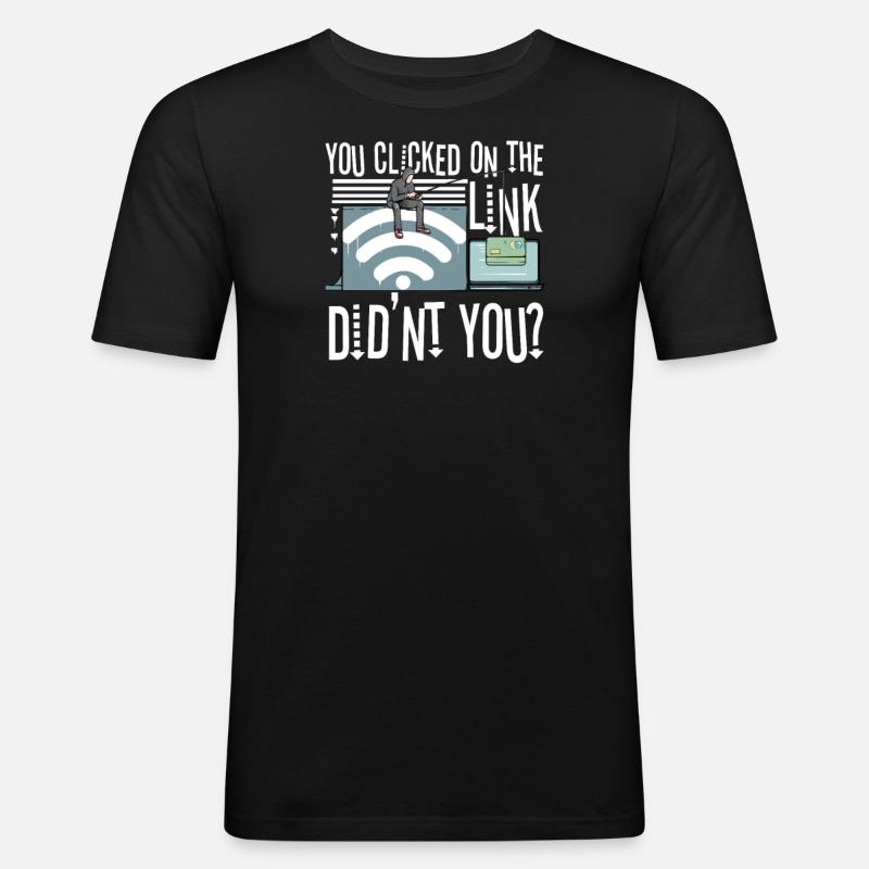 Hacker Programmierer Entwickler Informatik - Männer Slim Fit T-Shirt - Schwarz