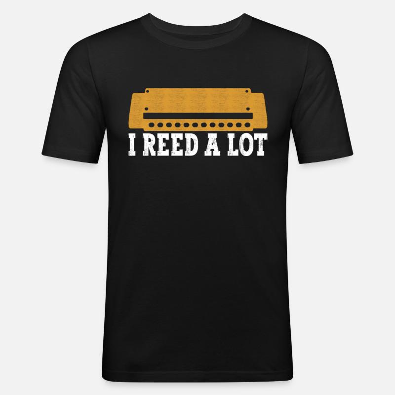 Harmonica Harmonica - T-shirt près du corps Homme - noir
