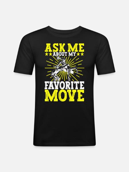 Lutte Lutteurs Lutteurs - T-shirt près du corps Homme - noir