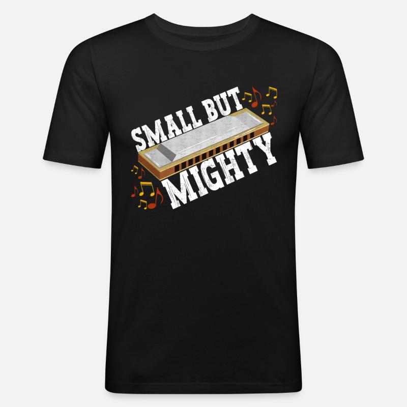 Harmonica Harmonica - T-shirt près du corps Homme - noir