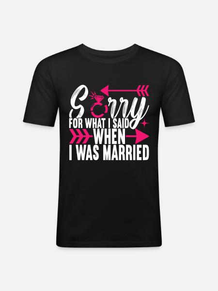 Divorce Divorced - Men's Slim Fit T-Shirt - black