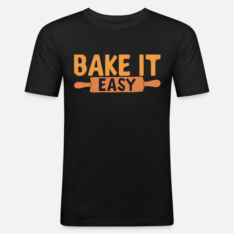 Baker Bakery Baking - Men's Slim Fit T-Shirt - black