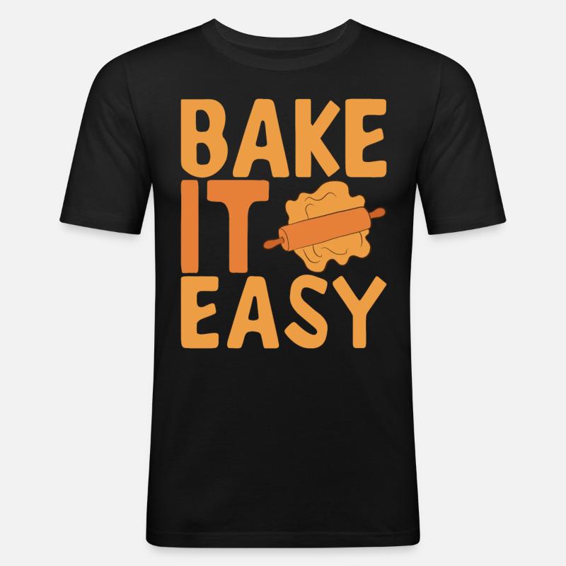 Baker Bakery Baking - Men's Slim Fit T-Shirt - black