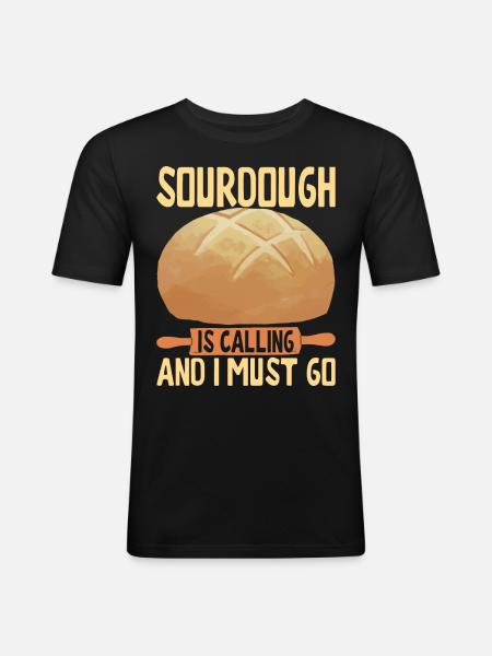 Bäcker Bäckerei Backen - Männer Slim Fit T-Shirt - Schwarz
