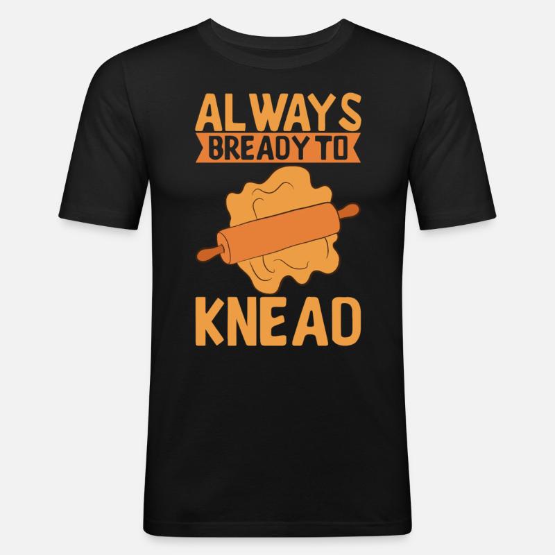 Bäcker Bäckerei Backen - Männer Slim Fit T-Shirt - Schwarz
