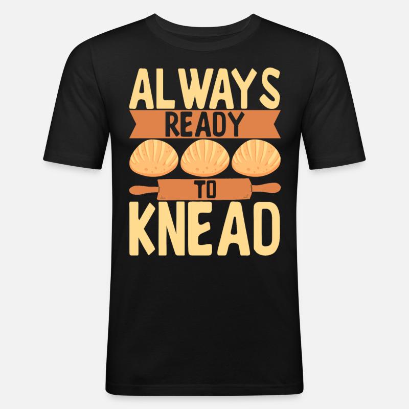 Bäcker Bäckerei Backen - Männer Slim Fit T-Shirt - Schwarz