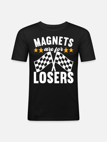 Slotcar Slotracing - Men's Slim Fit T-Shirt - black
