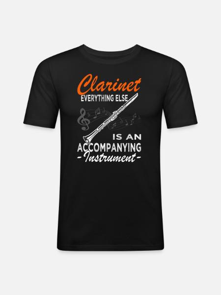 Klarinette - Klarinettist - Orchester - Männer Slim Fit T-Shirt - Schwarz