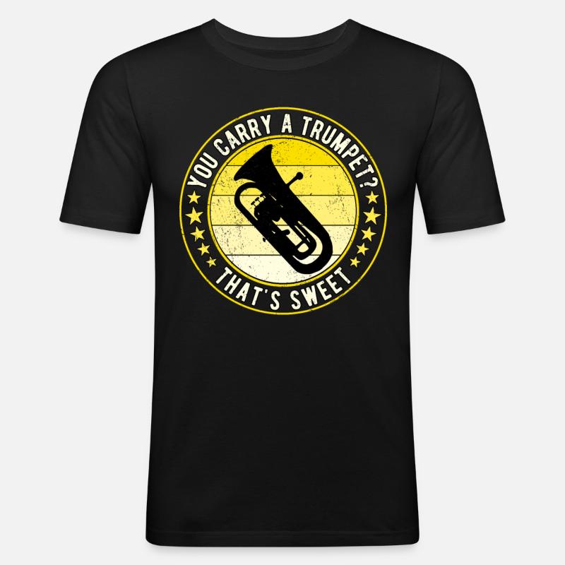 Euphonium Eufonium Euphonist - Männer Slim Fit T-Shirt - Schwarz