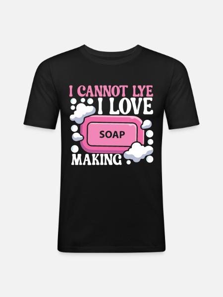 Soap maker soap making - Men's Slim Fit T-Shirt - black