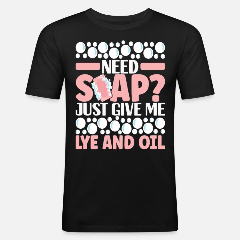 Soap maker soap making - Men's Slim Fit T-Shirt - black