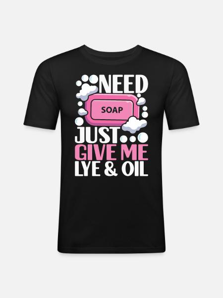 Soap maker soap making - Men's Slim Fit T-Shirt - black