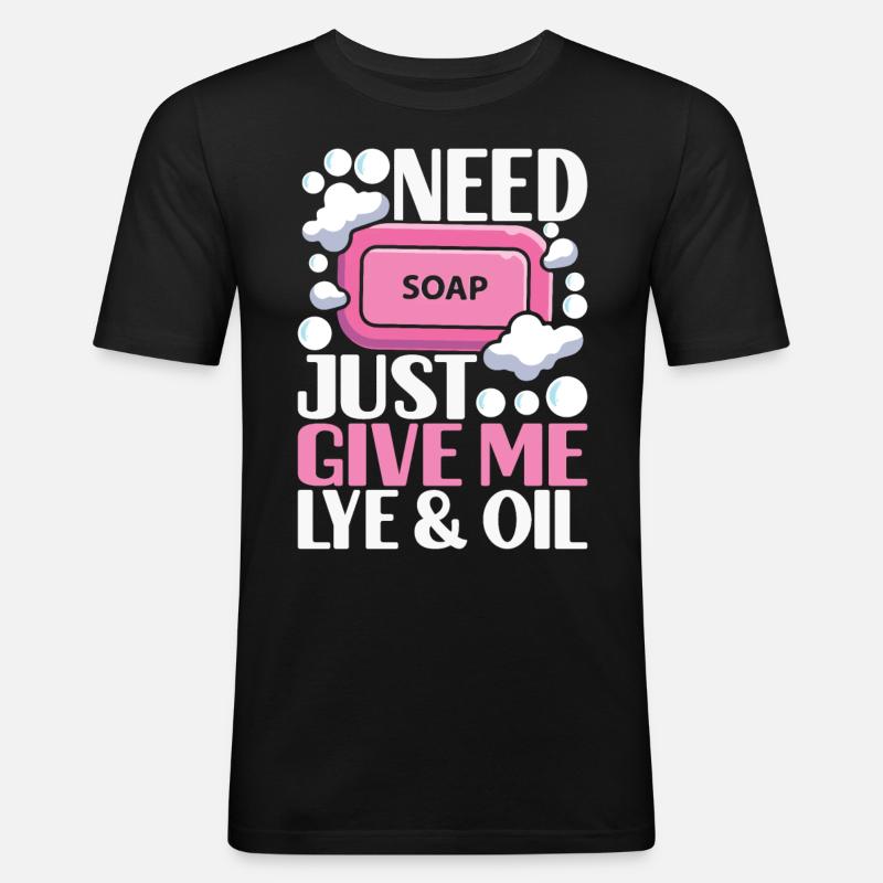 Soap maker soap making - Men's Slim Fit T-Shirt - black