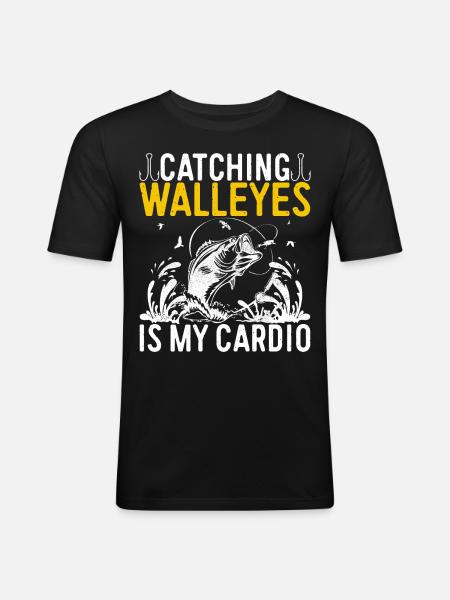 Anglers Fishing Fishermen - Men's Slim Fit T-Shirt - black
