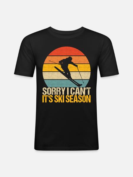 Skiers - Men's Slim Fit T-Shirt - black