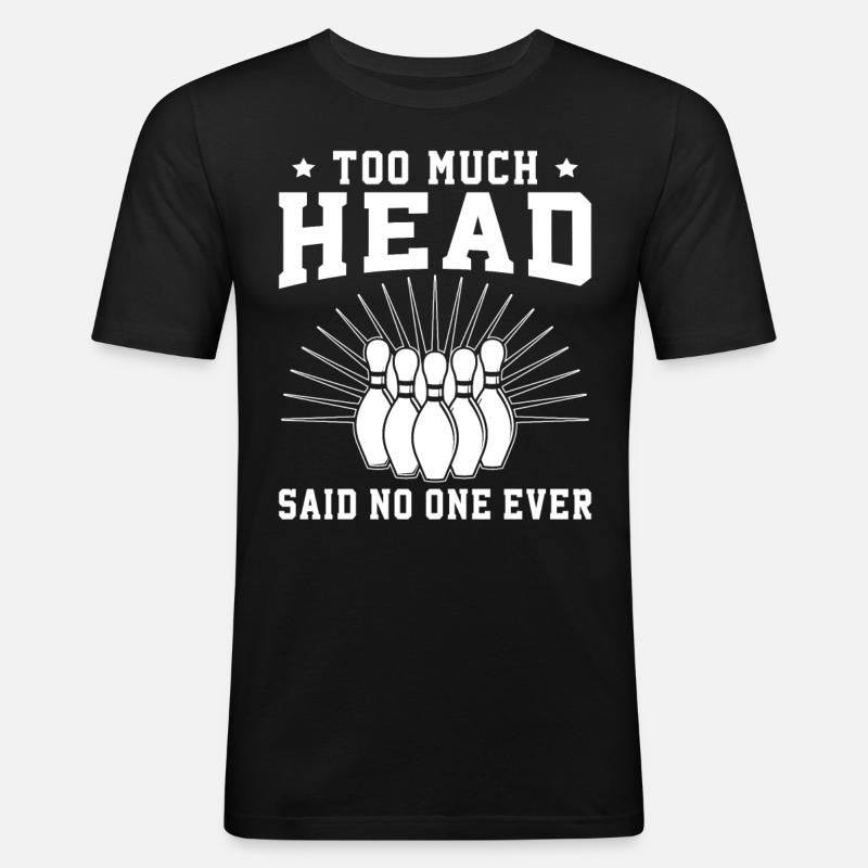 Bowling Balls Design - Männer Slim Fit T-Shirt - Schwarz