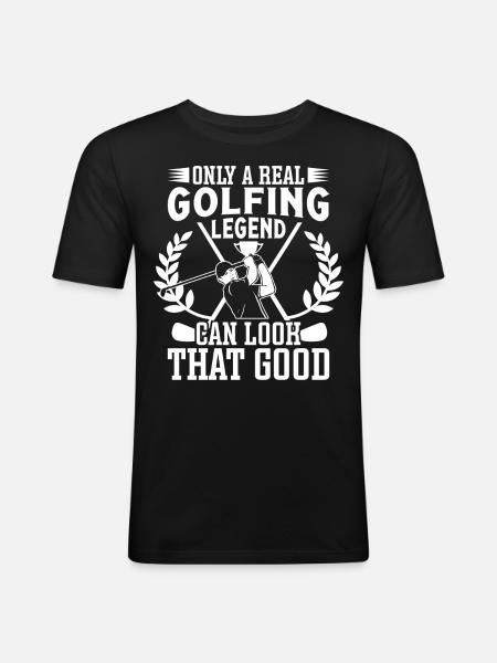Perfect Golfing Design - Men's Slim Fit T-Shirt - black