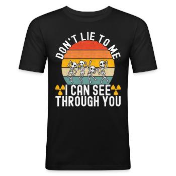 Radiologie Radiologe - Männer Slim Fit T-Shirt - Schwarz - Vorne - Nik (191cm)