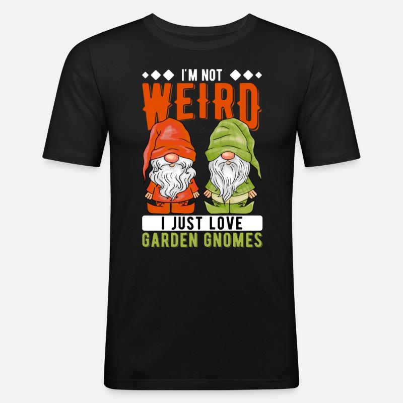 Gartenzwerge Gartenzwerge - Männer Slim Fit T-Shirt - Schwarz