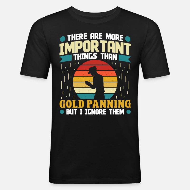 Goldmining - Männer Slim Fit T-Shirt - Schwarz