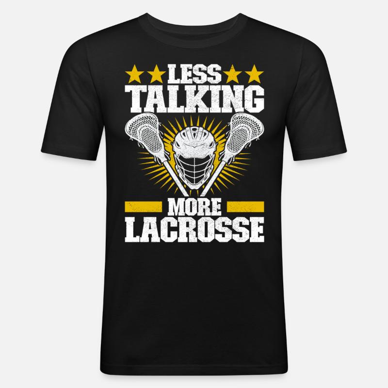 Lacrosse - Männer Slim Fit T-Shirt - Schwarz