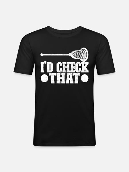 Lacrosse - Männer Slim Fit T-Shirt - Schwarz