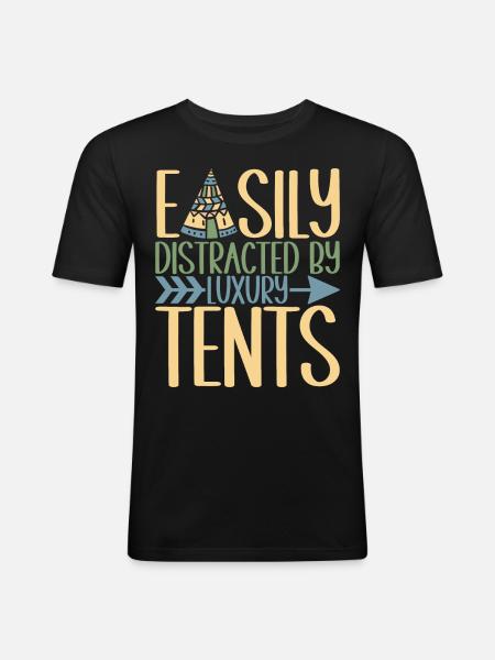 Glamping Glamper - Men's Slim Fit T-Shirt - black