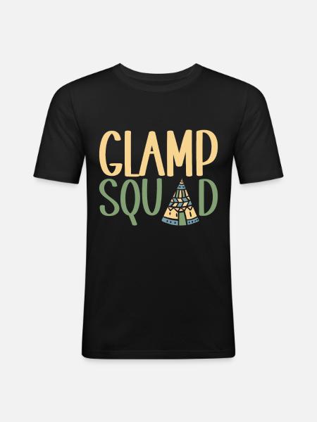 Glamping Glamper - Men's Slim Fit T-Shirt - black