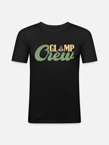 Glamping Glamper - Men's Slim Fit T-Shirt - black