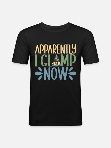 Glamping Glamper - Men's Slim Fit T-Shirt - black