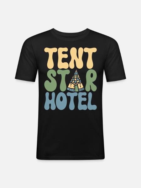 Glamping Glamper - Men's Slim Fit T-Shirt - black