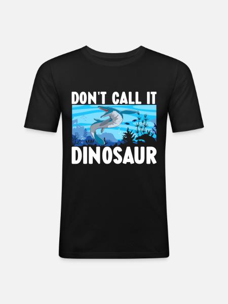 Mosasaurus Dinosaur - Men's Slim Fit T-Shirt - black