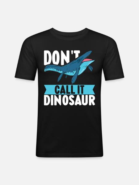 Mosasaurus Dinosaur - Men's Slim Fit T-Shirt - black