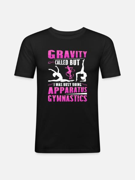 Apparatus Gymnast funny Workout - Men's Slim Fit T-Shirt - black