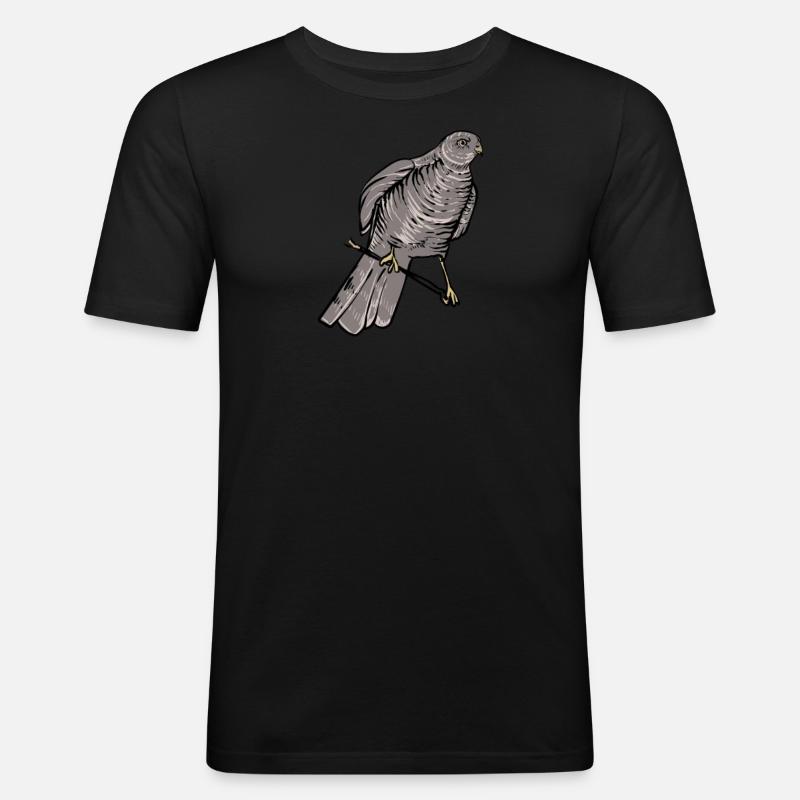 Title - Männer Slim Fit T-Shirt - Schwarz