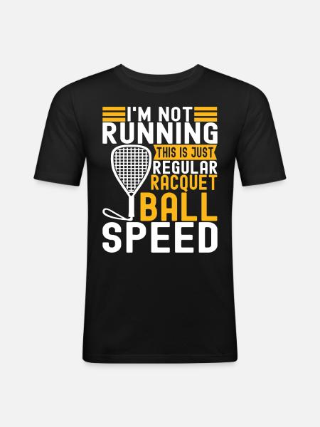 Racquetball Racquetball Player - Men's Slim Fit T-Shirt - black