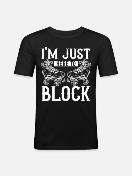 Roller derby - Men's Slim Fit T-Shirt - black
