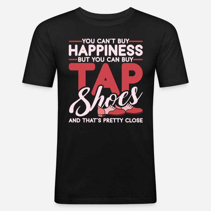 Stepptanz Stepptänzer Stepptänzerin Stepper - Männer Slim Fit T-Shirt - Schwarz
