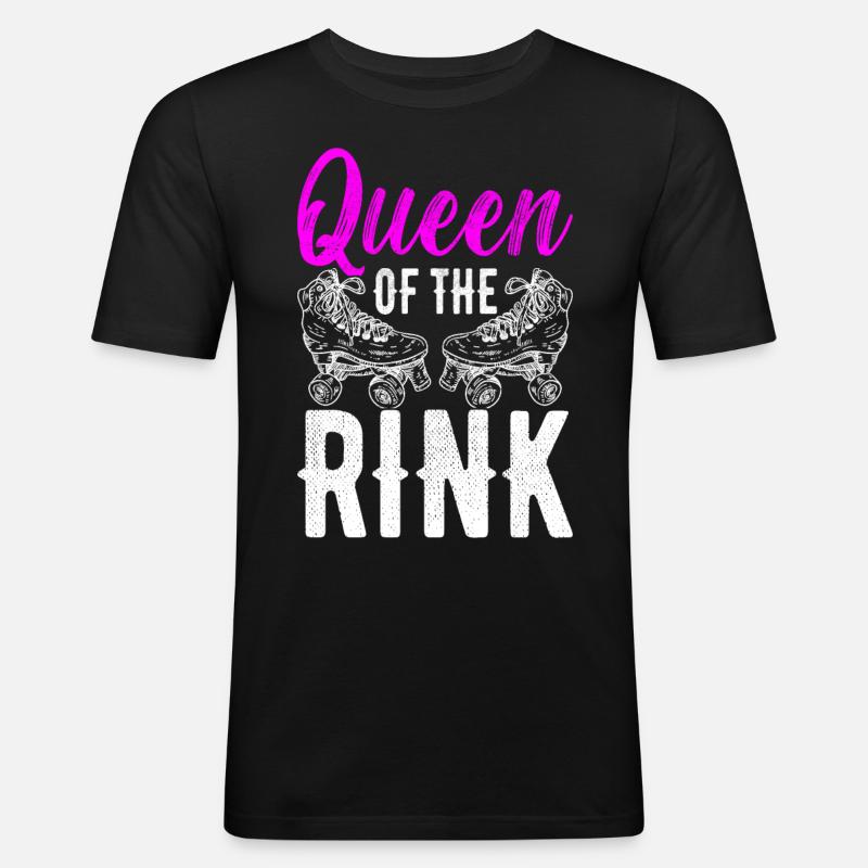 Roller Derby - Männer Slim Fit T-Shirt - Schwarz