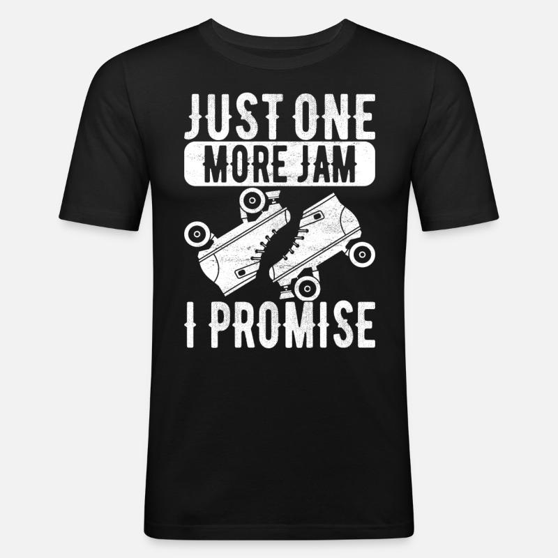 Roller Derby - Männer Slim Fit T-Shirt - Schwarz
