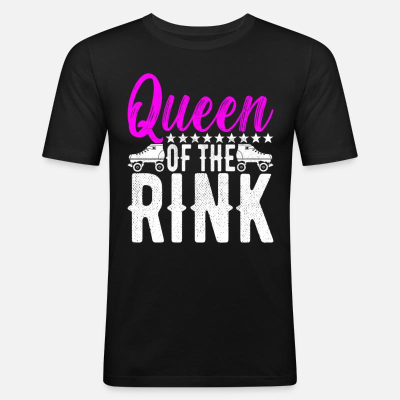 Roller Derby - Männer Slim Fit T-Shirt - Schwarz