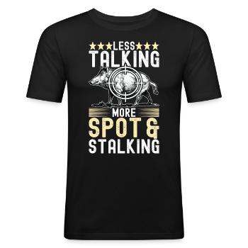 Hunters Wild Boar Hunting - Men's Slim Fit T-Shirt - black - Front - Nik (191cm)