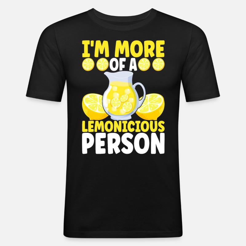 Limonade Limonadenstand - Männer Slim Fit T-Shirt - Schwarz