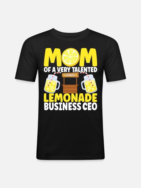 Lemonade Lemonade stand - Men's Slim Fit T-Shirt - black