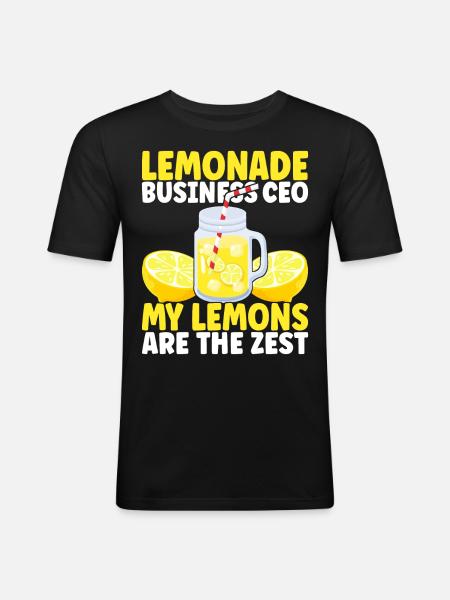 Lemonade Lemonade stand - Men's Slim Fit T-Shirt - black