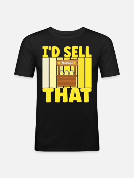 Lemonade Lemonade stand - Men's Slim Fit T-Shirt - black