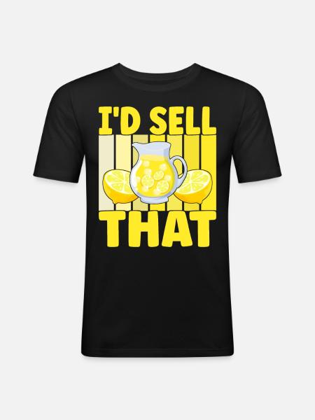 Lemonade Lemonade stand - Men's Slim Fit T-Shirt - black