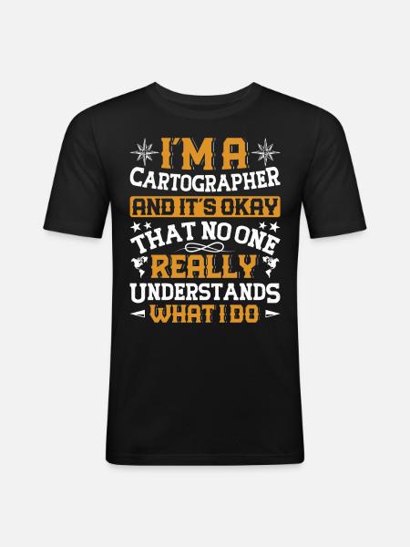 Cartographers - Men's Slim Fit T-Shirt - black