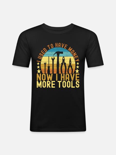Electrician Electronics Technician - Men's Slim Fit T-Shirt - black