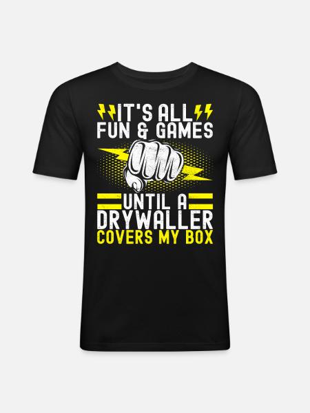 Electrician Electronics Technician - Men's Slim Fit T-Shirt - black